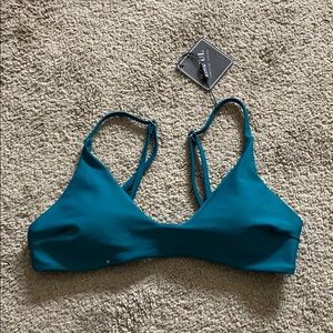NWT Super cute dark green bikini top